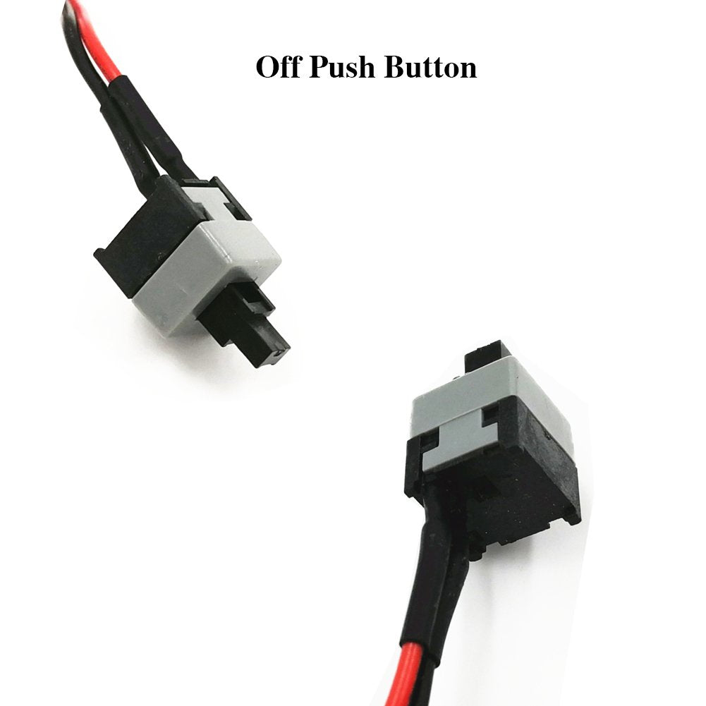 skineat 3er-Pack 2-Pin SW PC-Desktop-Stromkabel Ein/Aus-Druckknopf ATX-Computer-Schalterkabel 45 cm