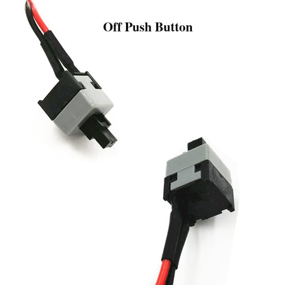 skineat 3er-Pack 2-Pin SW PC-Desktop-Stromkabel Ein/Aus-Druckknopf ATX-Computer-Schalterkabel 45 cm