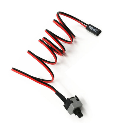 skineat 3er-Pack 2-Pin SW PC-Desktop-Stromkabel Ein/Aus-Druckknopf ATX-Computer-Schalterkabel 45 cm