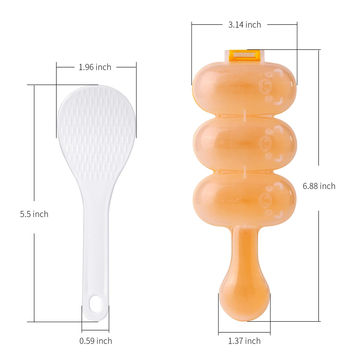 Reisbällchen-Streuer, Reisbällchenformen, DIY-Küchenhelfer in Kugelform, Streuer, Lebensmitteldekoration für Kinder, DIY-Lunchbox-Form mit Mini-Reislöffel