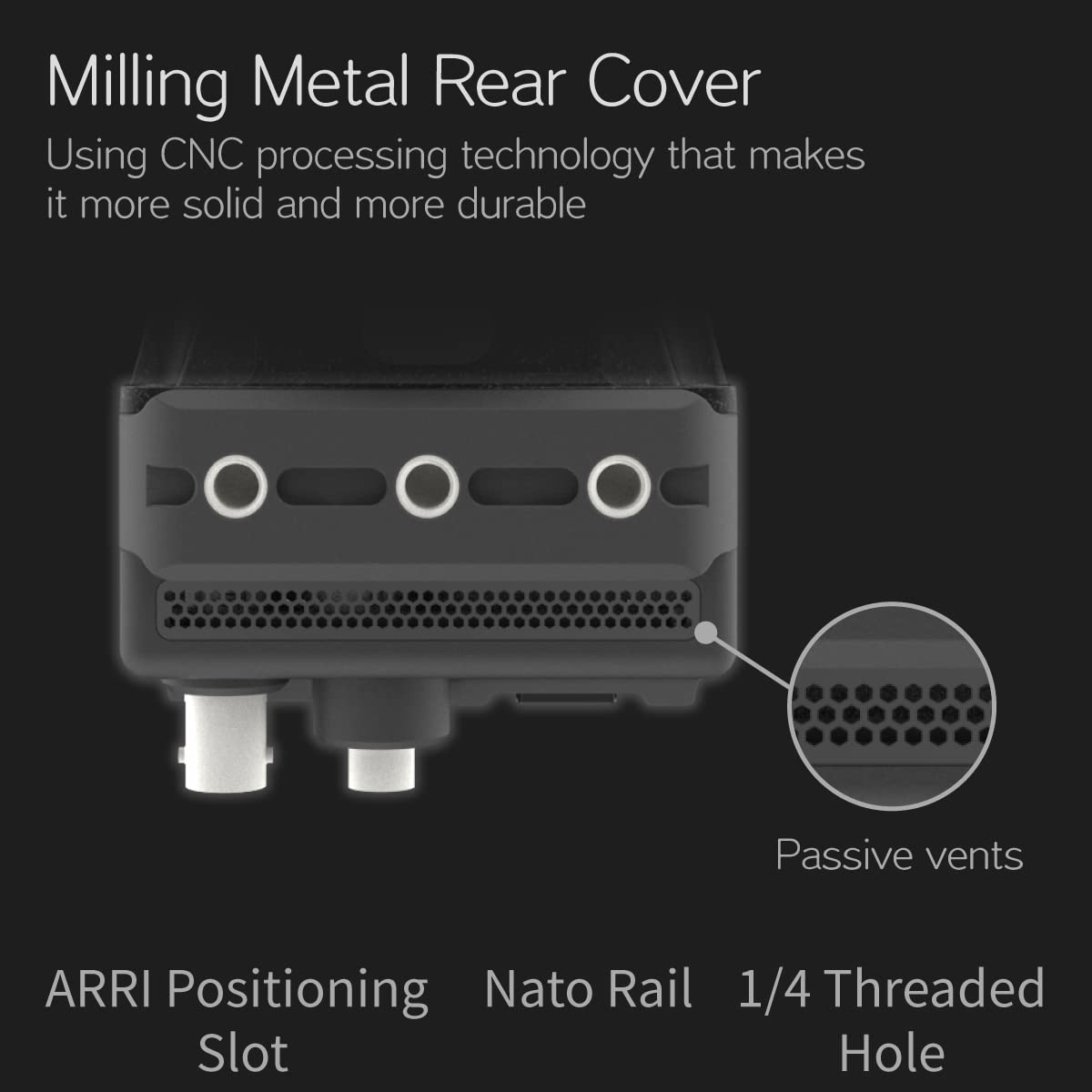 Portkeys LEYE SDI Elektronischer Sucher 2,4 Zoll LCD-Monitor mit Batterieplatte [Einstellbare Dioptrien +8D~-3D]