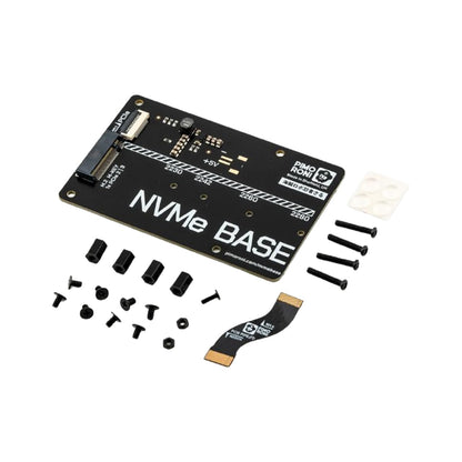 NVMe Base für Raspberry Pi 5 M.2 HAT PCIe-Erweiterungskarte (M.2 2230 bis 2280 unterstützt) (0 TB (M.2))