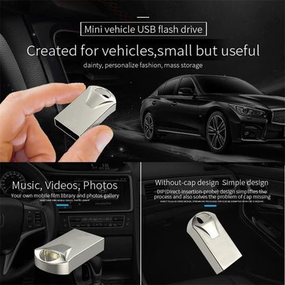 Super Mini USB-Sticks, Speichersticks, USB-Sticks, wasserdicht, staubdicht, stoßfest (Silber, 2 GB)