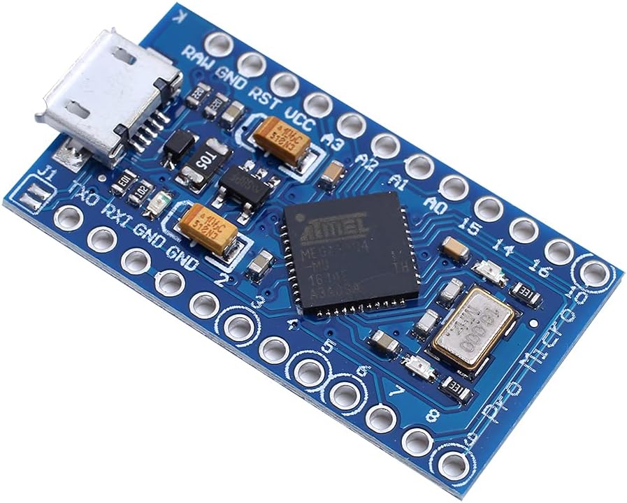 Teyleten Robot Pro Micro Atmega32U4 5V 16MHz Modulplatine Micro USB Pro Micro Entwicklungsboard Mikrocontroller 3 Stück 