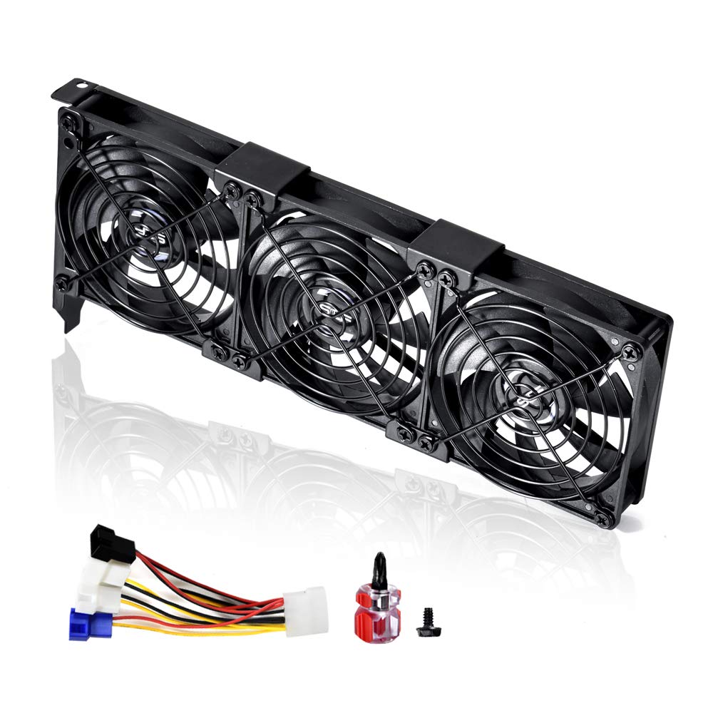 SCCCF 3x90mm 92mm Grafikkartenlüfter, Grafikkarte Videokarte VGA PCI Slot Lüfter GPU-Kühler