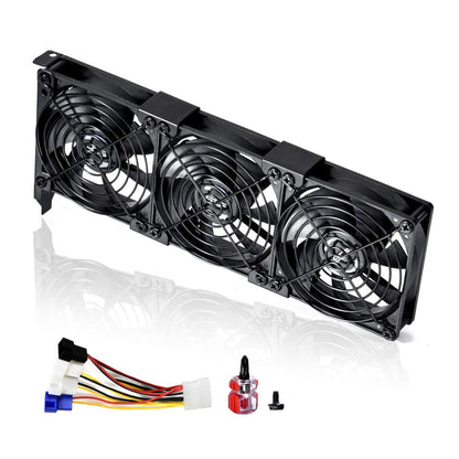 SCCCF 3x90mm 92mm Grafikkartenlüfter, Grafikkarte Videokarte VGA PCI Slot Lüfter GPU-Kühler