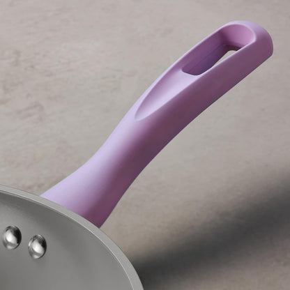 Tramontina Solara 14-teiliges Keramik-Kochgeschirr-Set mit Deckeln, robuste Aluminiumtöpfe und -pfannen mit Antihaftbeschichtung, spülmaschinen- und ofenfest (Lila) 