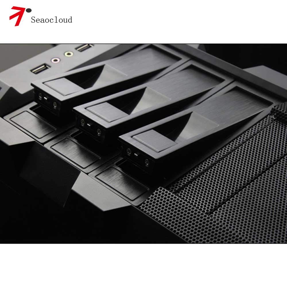 Seaocloud 5,25" Trayless Mobile Rack CD-ROM 3,5" Internal SATA Hard Drive Adapter