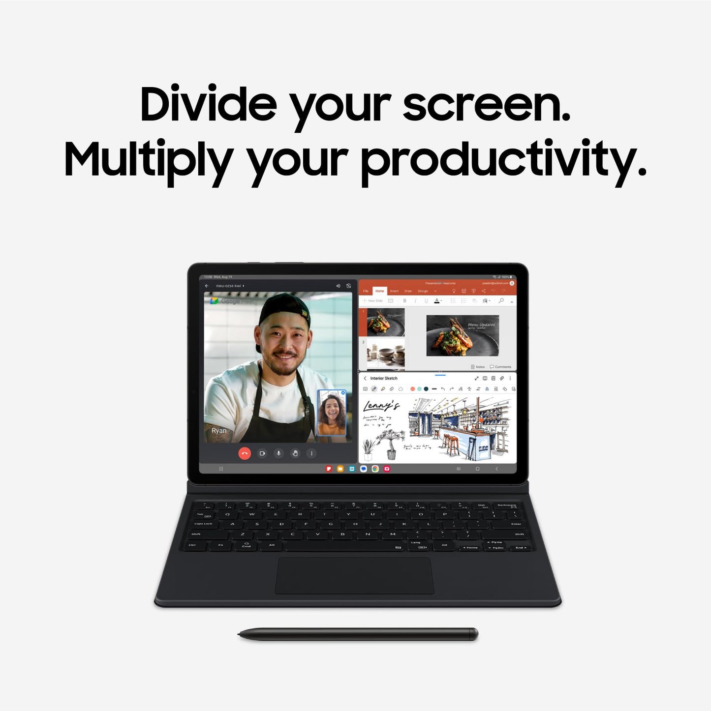 SAMSUNG Galaxy Tab S9+ Plus 12,4 Zoll, 512 GB, WiFi 6E Android-Tablet, Snapdragon 8 Gen2 Prozessor, AMOLED-Bildschirm, S Pen, IP68-Zertifizierung, US-Version, 2023, Graphit (Generalüberholt)