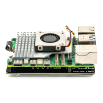 NVMe Base für Raspberry Pi 5 M.2 HAT PCIe-Erweiterungskarte (M.2 2230 bis 2280 unterstützt) (0 TB (M.2))