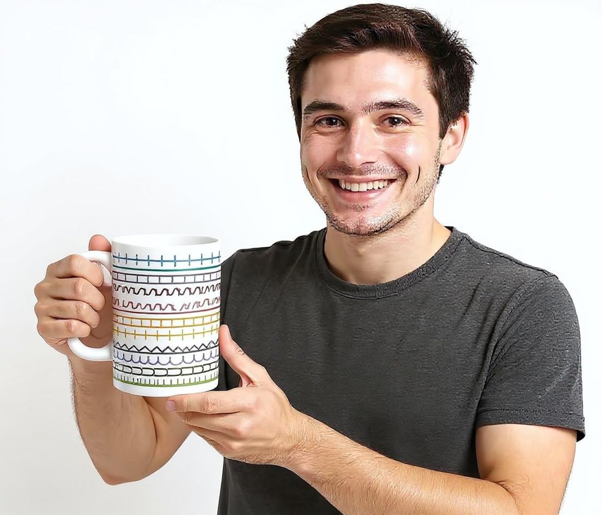 Pure Compression Kaffeetasse mit versteckter Botschaft „Fuck This Shit“ (325 ml) – Scherzartikel für Männer und Frauen
