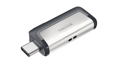 SanDisk 128 GB 2er-Pack Ultra Dual Drive USB Typ-C (SDDDC2-128G-G46) im Bundle mit (1) Everything But Stromboli Lanyard