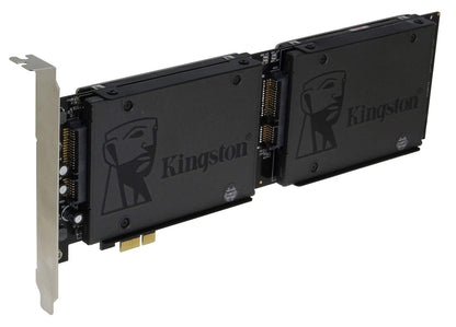 Sedna - PCI Express Quad 2,5 Zoll SATA SSD-Controllerkarte (mit integrierter Stromversorgung, kein SATA-Stromanschluss erforderlich) (SSD/HDD nicht enthalten)