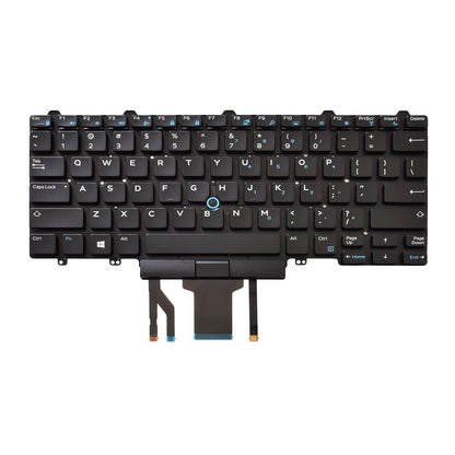 SUNMALL Tastatur mit Hintergrundbeleuchtung, kompatibel mit Dell Education (Latitude) E5450, E5470, E5480, E7450, P40G, E7470, E7480, Latitude 14, 5480, 5488, 5490, 5491, 7480, 7490 mit Mauszeiger (US-Layout)