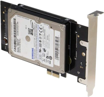Sedna – PCI Express (PCIe) Dual 2,5 Zoll SATA III (6G) SSD-Adapter (kurze doppelseitige SSD-Version) (mit integrierter Stromversorgung, kein SATA-Stromanschluss erforderlich, optimal für Mac), SSD/HDD nicht im Lieferumfang enthalten
