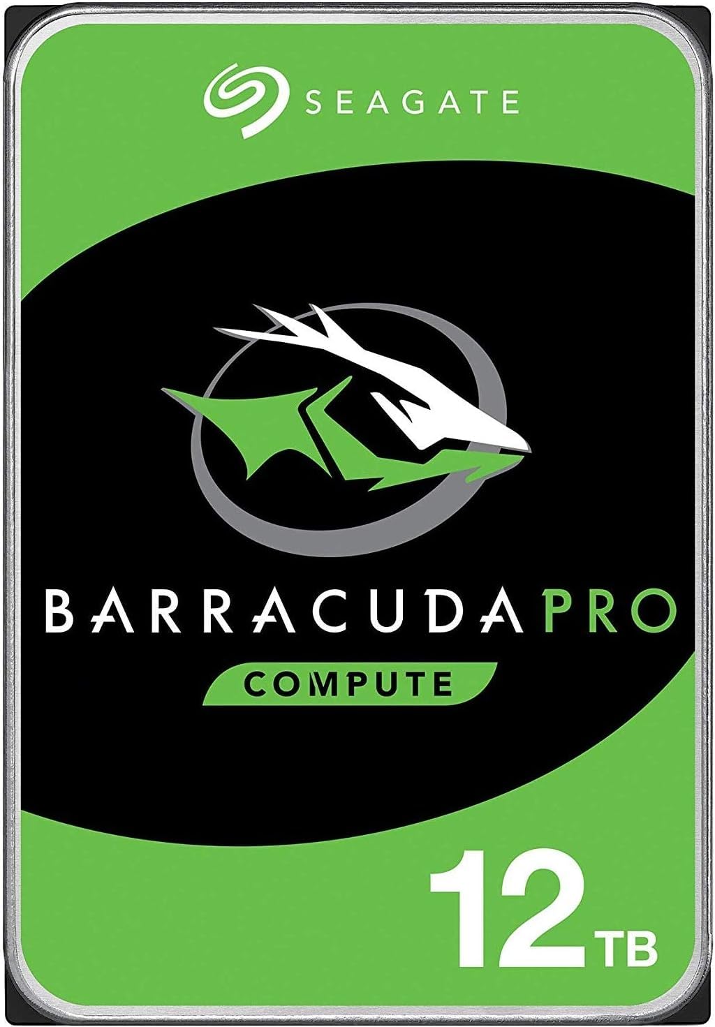 Seagate BarraCuda Pro 12 TB interne Festplatte (HDD) – 3,5 Zoll SATA 6 Gbit/s 7200 U/min 256 MB Cache für Computer, Desktop-PC und Laptop – Frustfreie Verpackung (ST12000DM0007) (Generalüberholt)