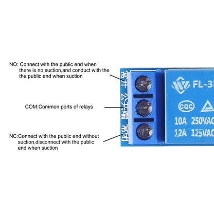 AITRIP 10 Stück 5V Einkanal-Relaismodul mit Optokoppler-Isolation und High-Low-Pegelansteuerung, kompatibel mit Arduino, Raspberry Pi, ARM und AVR 