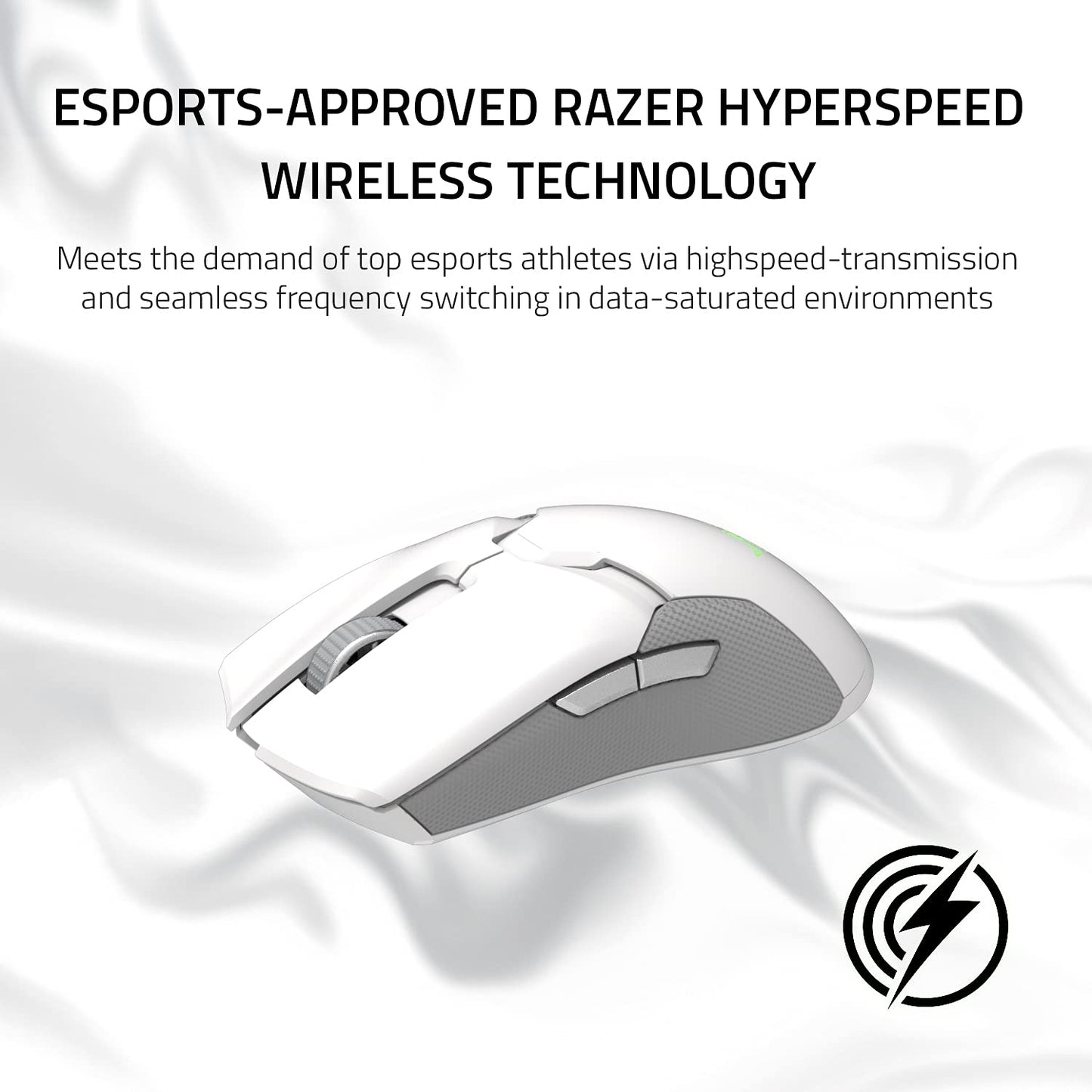 Razer Viper Ultimate – Leichtgewichtige kabellose Gaming-Maus &amp; RGB-Ladestation: Hyperspeed-Funktechnologie – Optischer Sensor mit 20.000 DPI – Nur 74 g leicht – 70 Stunden Akkulaufzeit – Quecksilberweiß 