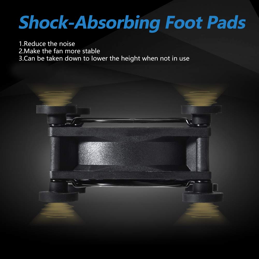 Quiet 80mm USB Fan, 5V USB Portable Cooling Fan for Flat Panel Xbox DVR PlayStation Router TV Receiver Computer Cabinet Cooler