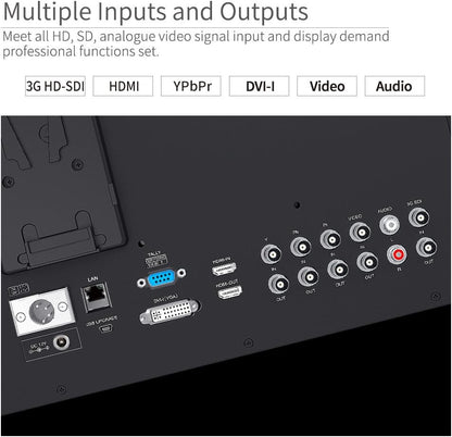 SEETEC P173-9HSD-CO 17,3-Zoll-Handymonitor für Broadcast-Produktionsleiter mit 3G-SDI-, HDMI- und YPbPr-Ein- und -Ausgang, Aluminiumgehäuse, Full HD 1920×1080 