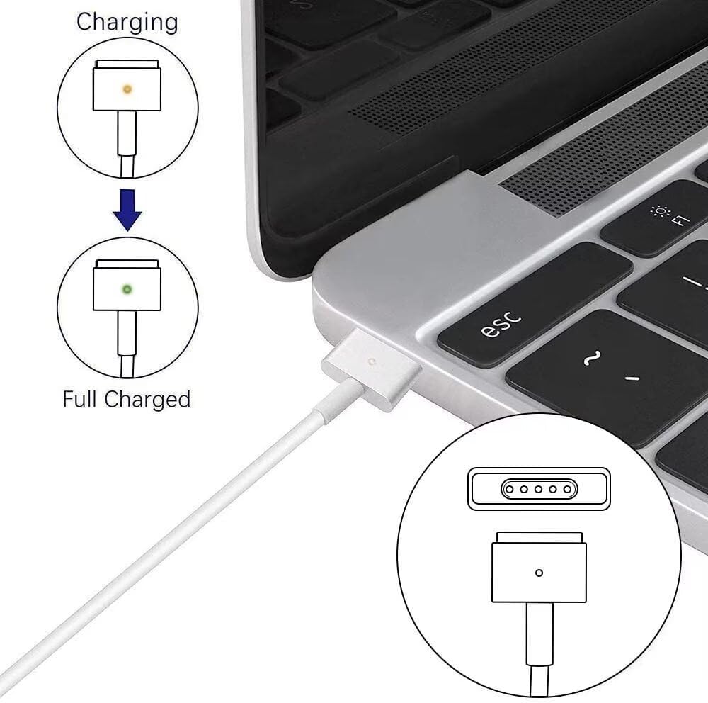 MacBook Ladegerät 85W (T-Stecker) Netzteil, Ersatz für MacBook Pro mit 13/15-Zoll Retina Display – ab Mitte 2012 