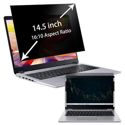MUBUY-GOL 14,5" Laptop Blickschutzfilter für HP/Dell/Acer/Samsung/Asus/Thinkpad, 14,5 Zoll, 16:10 Seitenverhältnis, Anti-Blaulicht- und Entspiegelungs-Laptop-Bildschirmschutz (12 5/16 x 7 11/16 Zoll)