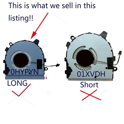 Rangale CPU-Lüfter für Dell Inspiron 13 7391 2-in-1 I7391-7520BLK I7391-5537SLV Laptop-Serie 0HYPYN