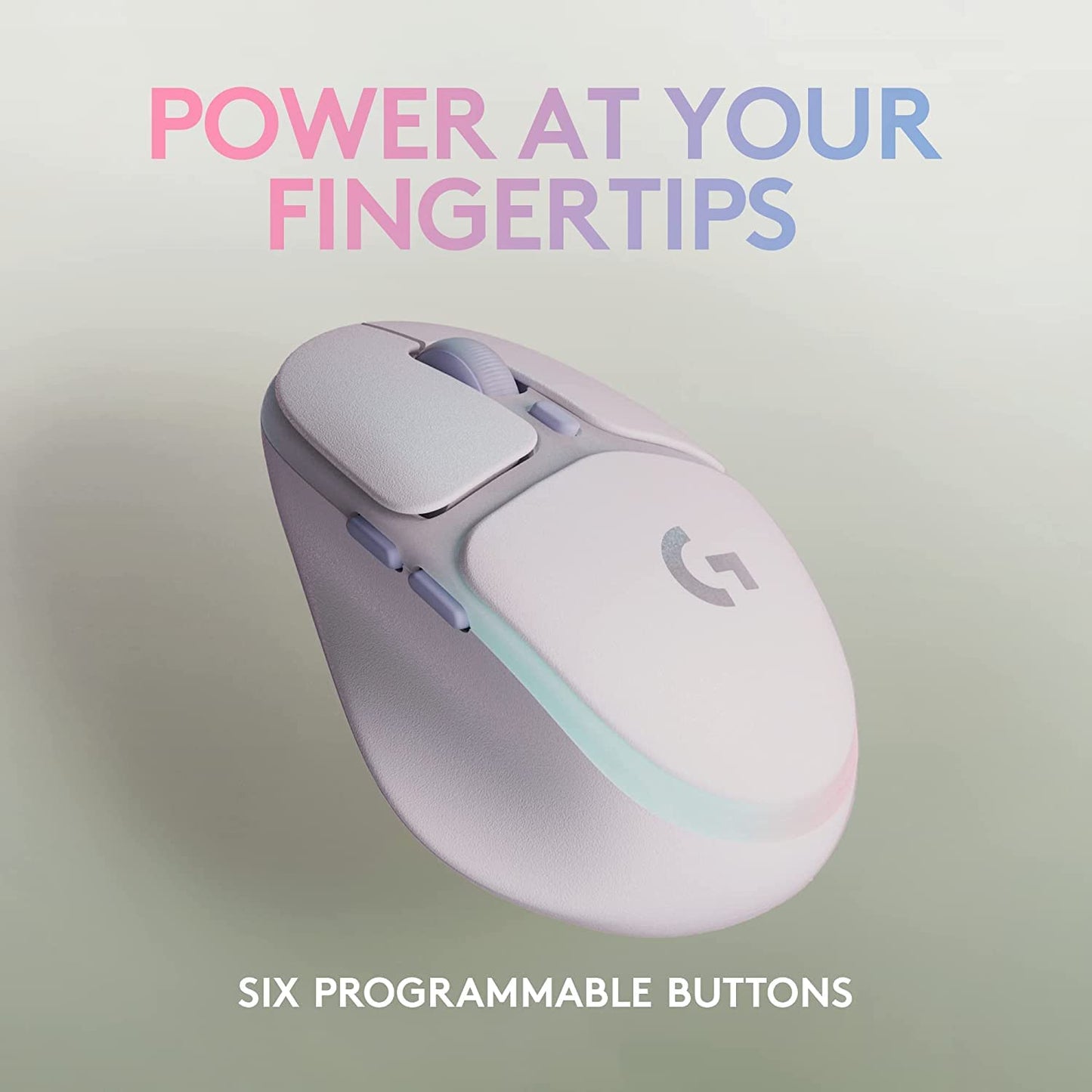 Logitech G705 Kabellose Gaming-Maus, anpassbare LIGHTSYNC RGB-Beleuchtung, Lightspeed Wireless, Bluetooth-Verbindung, leicht, PC/Mac/Laptop – Weißnebel 