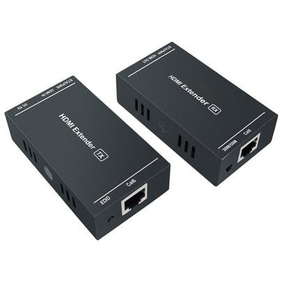 Steetek HDMI-Extender 1080p@60Hz, 3D, über ein einzelnes Cat5e/Cat6/Cat 7-Kabel, Full HD unkomprimierte Übertragung bis zu 50 m (164 Fuß), EDID- und POC-Funktion unterstützt (Sender und Empfänger)
