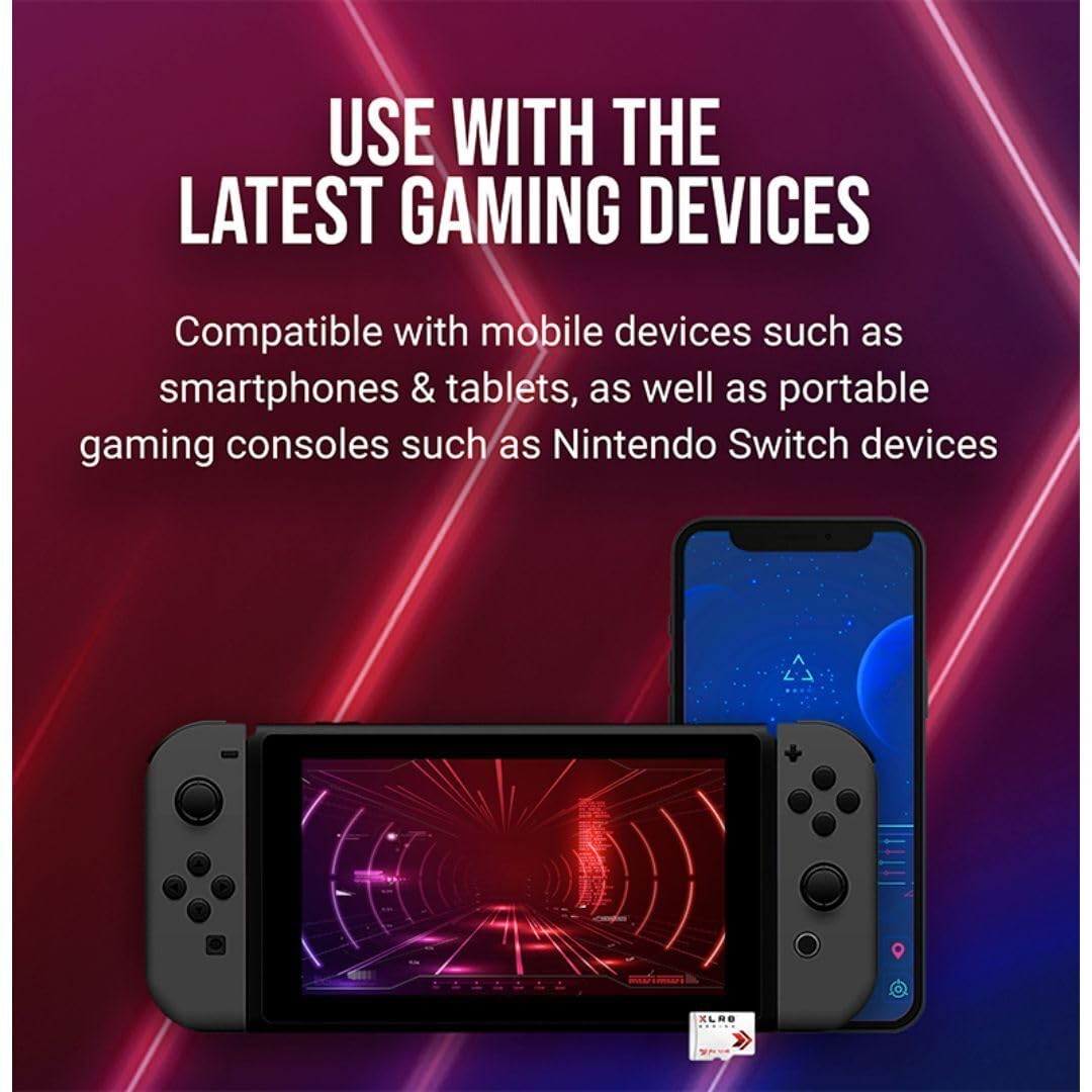 PNY 512GB XLR8 Gaming microSDXC Speicherkarte - 100MB/s, UHS-I, 4K UHD, Full HD, U3, V30, A2 - Micro SD für tragbare Konsolenspiele auf Nintendo Switch, Steam Deck, Smartphones und Tablets