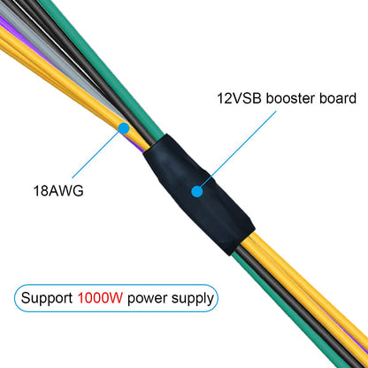 24 Pin to 8 Pin ATX, PSU Power Supply Adapter Cable for DELL Optiplex Motherboards 3020 7020 9020 30cm 12-inch 18AWG