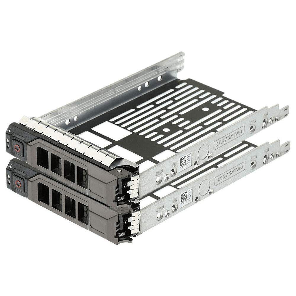 SZMYX 2 Stück 3,5" 0F238F SAS SATA SATAu Festplattenrahmen, kompatibel mit DELL PowerEdge R710 R610 R515 R510 R415 R410 R320 R310 T710 T610 0F238F F238F X968D 0X968D G302D 0G302D