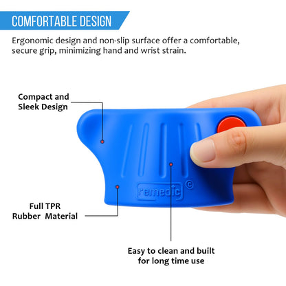 Remedic Medikamentenflaschenöffner mit Lupe und LED-Licht – Griffhilfe für schwache Hände – Rutschfeste Matte für einhändige Bedienung – Arthritisfreundlicher Mehrzwecköffner – Pflegehilfsmittel für Senioren