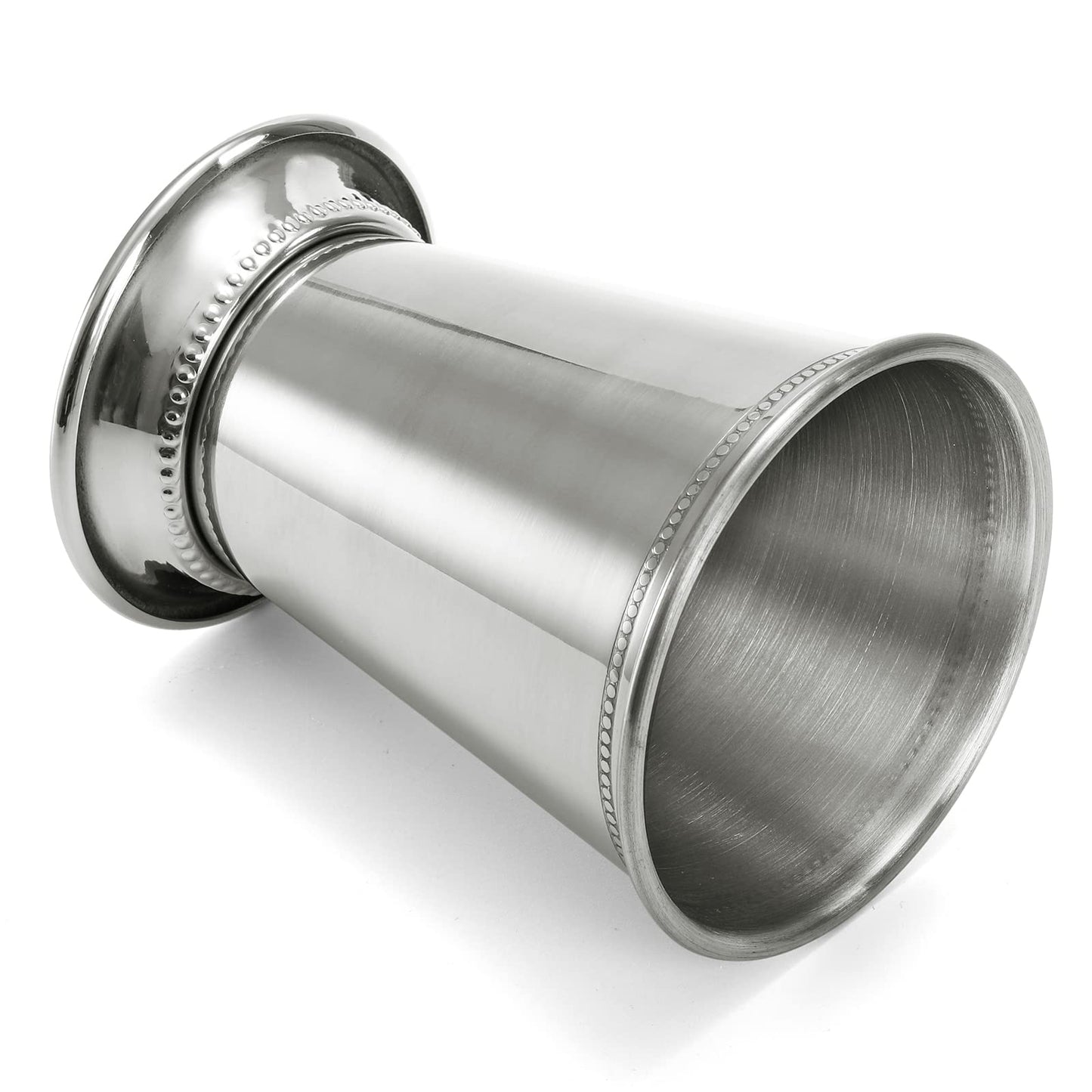 ZEAYEA 2er-Set Mint-Julep-Becher, klassische Edelstahlgläser für Partys, Bars, Zuhause und Restaurants, 350 ml Cocktailgläser aus Metall für Bier, Säfte und Getränke, Silber