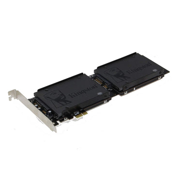 Sedna - PCI Express Quad 2,5 Zoll SATA SSD-Controllerkarte (mit integrierter Stromversorgung, kein SATA-Stromanschluss erforderlich) (SSD/HDD nicht enthalten)