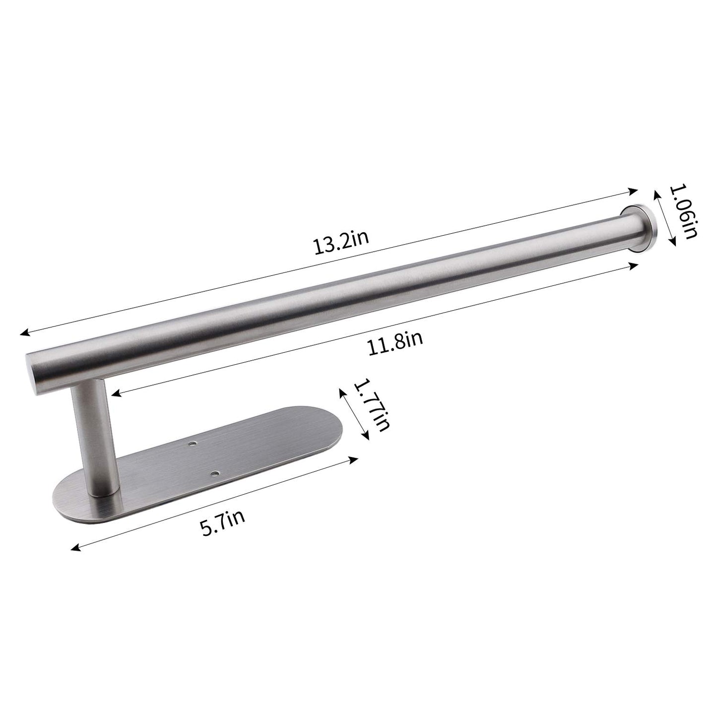 Paper Towel Holders for Kitchen,Paper Towels Bulk- Self-Adhesive Under Cabinet,Both Available in Adhesive and Screws,Stainless Steel