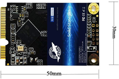 Dogfish SSD mSATA 60GB Interne Solid-State-Festplatte Hochleistungsfestplatte für Desktop-Laptop SATA III 6Gb/s Mini-SATA-SSD (60GB mSATA) 