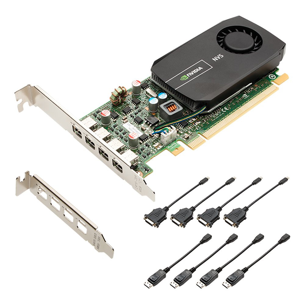 PNY NVIDIA NVS 510 Grafikkarte mit DisplayPort- und DVI-Zubehör VCNVS510DVI-PB
