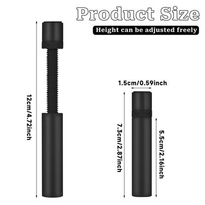 Salbsever Schwarze GPU-Halterung, Anti-Durchhang-Grafikkartenhalterung, Edelstahl, 73–130 mm, universell passend, einfache Installation