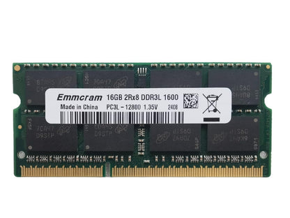 16GB DDR3 Laptop RAM 1600MHz SODIMM PC3L-12800S DDR3L SO-DIMM Notebook Memory 2Rx8 1.35V CL11 Non-ECC Unbuffered 204-Pin Memory