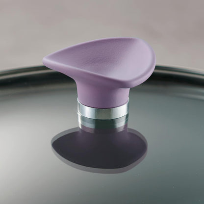 Tramontina Solara 14-teiliges Keramik-Kochgeschirr-Set mit Deckeln, robuste Aluminiumtöpfe und -pfannen mit Antihaftbeschichtung, spülmaschinen- und ofenfest (Lila) 