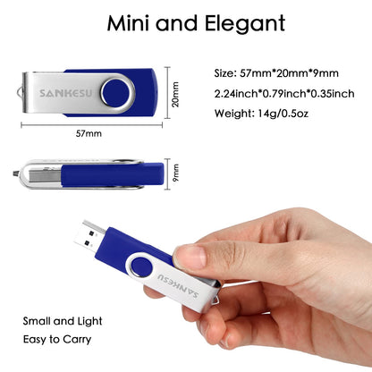 SANKESU USB-Stick 1 TB, USB 3.0-Flash-Laufwerk mit bis zu 120 MB/s Speichergeschwindigkeit für Laptop und PC