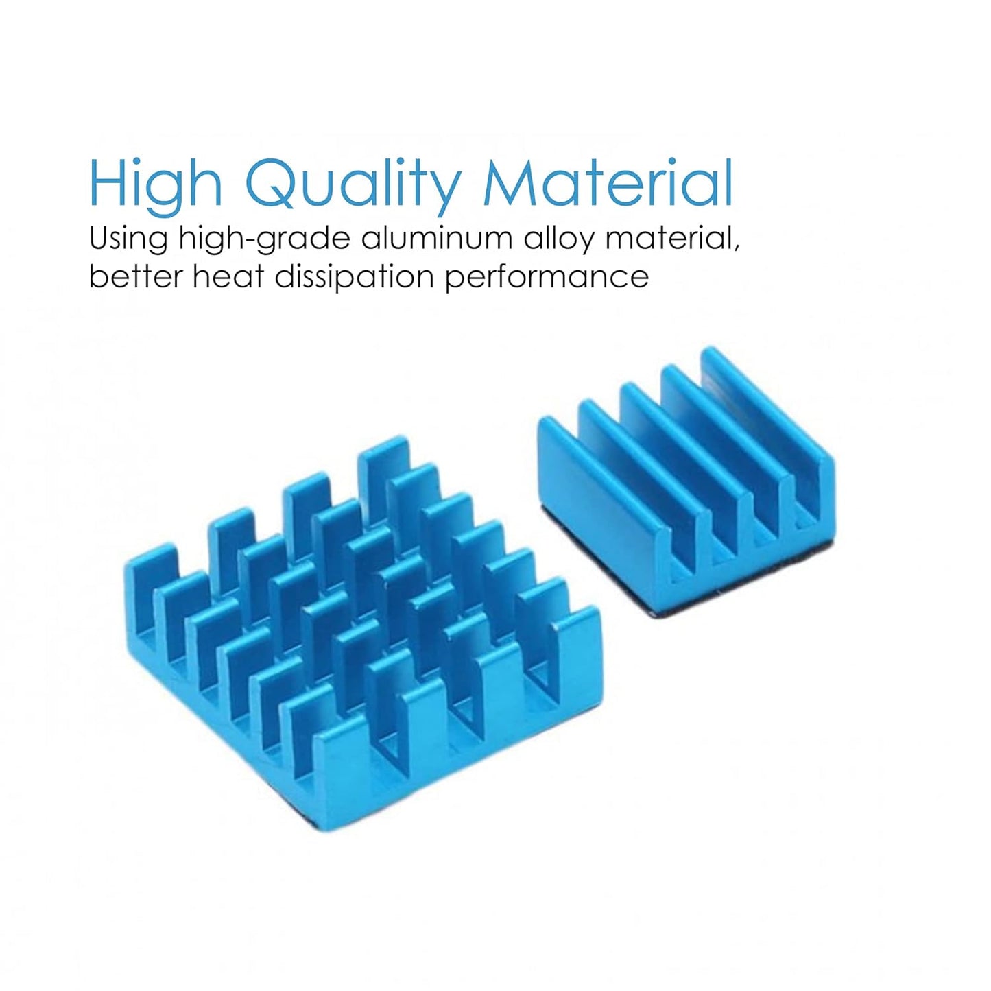 100 Kühlkörper (verschiedene Größen und Farben), Kühlkörper-Set mit 3M 8810 leitfähigem Klebeband, Aluminium-Kühlkörper, Kupfer-Kühlkörper, Kühler für Raspberry Pi 5/4/3/Zero VRM SSD 3D-Drucker 