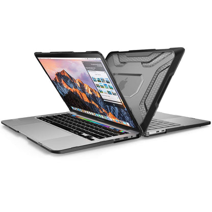 SUPCASE Unicorn Beetle Hülle für MacBook Pro 13 Zoll (2022-2016) M2/M1 A2338 A2251 A2289 A1706 A1708 A1989 A2159, schlanke, gummierte TPU-Bumper-Hülle mit Touch Bar und Touch ID (Schwarz)