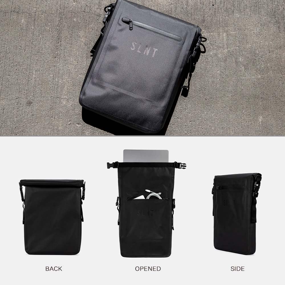 SLNT Wasserdichte Faraday-Laptoptasche - 420D wasserdichtes Nylon, signalblockierender Trockenrucksack - Schützt vor Wasser, Spionage und Hacking - Blockiert RFID, WLAN, Bluetooth, NFC, Mobilfunk, GPS und elektromagnetische Felder (6 Liter)