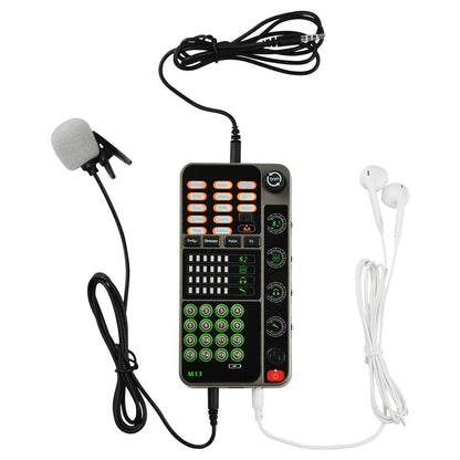 Tragbarer Stimmverzerrer, Handmikrofon-Stimmmodulator für Gaming-Aufnahmen mit 16 Soundeffekten, Mini-Stimmverfremder für Live-Übertragungen auf Mobiltelefonen, Computern, PS4, PS5 und Xbox One.