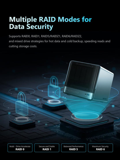 MINISFORUM N5 Pro-P370 Desktop-NAS mit 5 Einschüben (0+128 GB), AMD Ryzen AI 9 HX Pro 370 12 Kerne/24 Threads bis zu 5,1 GHz, 10GbE + 5GbE, 3× M.2/U.2, OCuLink, HDMI/2 x USB4 4K 144 Hz, PCIe ×16, MinisCloud OS