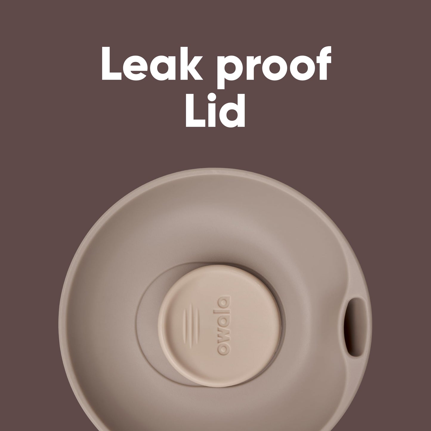 Owala SmoothSip Slider Isolierbecher aus Edelstahl, wiederverwendbarer Eiskaffeebecher, Reisebecher für heißen Kaffee, BPA-frei, 355 ml, Vanille