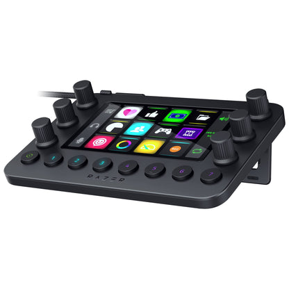 Razer Stream Controller: All-in-One-Tastatur für Streaming – 12 haptische Klapptasten – 6 taktile Analogregler – 8 programmierbare Tasten – Kompatibel mit PC und Mac