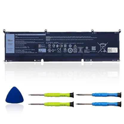 OUWEE 86Wh 69KF2 Ersatzakku für Dell G7 15 7500, G15 5510, 5511, 5515, 5520, 5521, XPS 15 9500, 9510, 9520, Precision 5550, 5560, 5570, Alienware M15 R3, R4, M17 R3, R4, Inspiron 7510, 7610, 7620, P87F, P91F